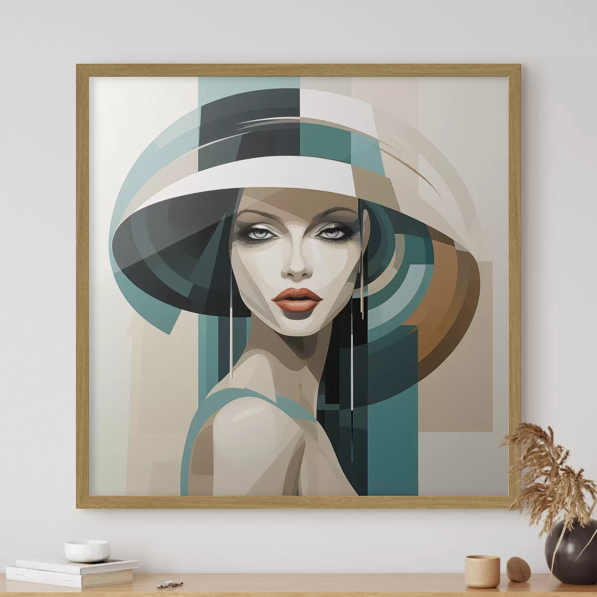 Poster Chica con sombrero f44972