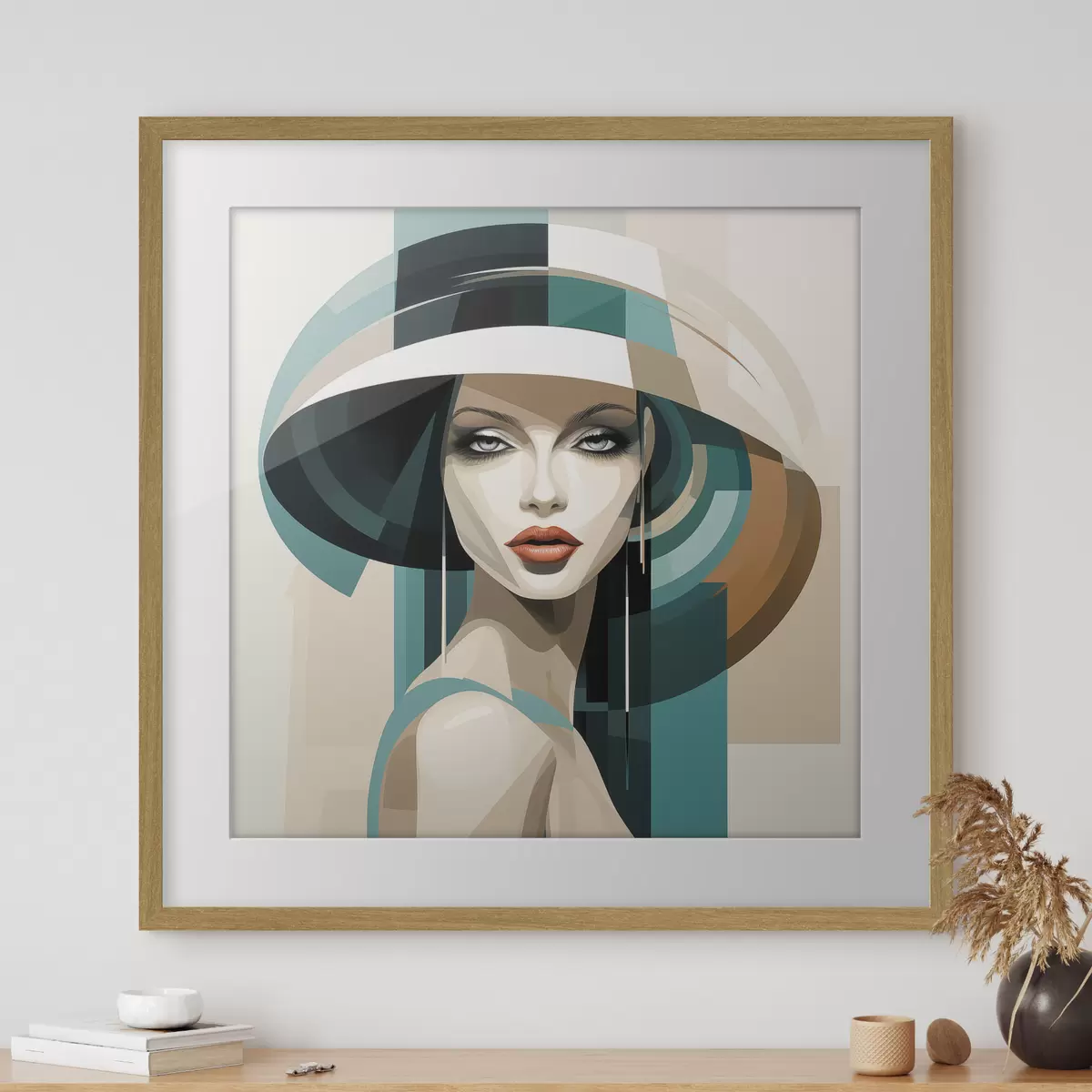 Poster Chica con sombrero f44972