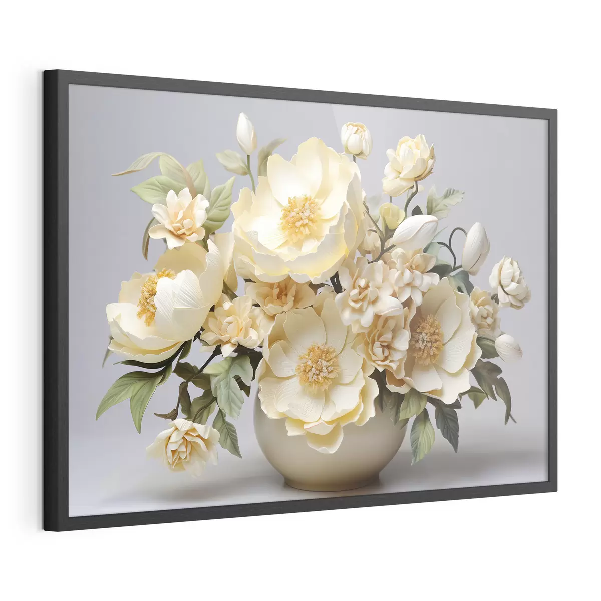 Poster Exuberante ramo de flores en tonos pastel f44846