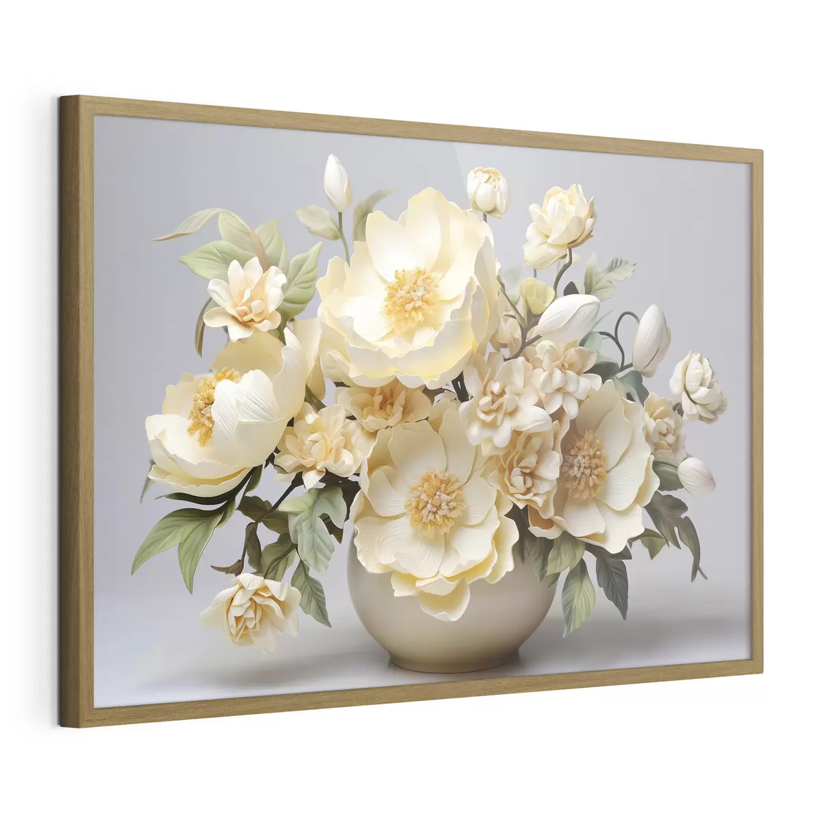 Poster Exuberante ramo de flores en tonos pastel f44846