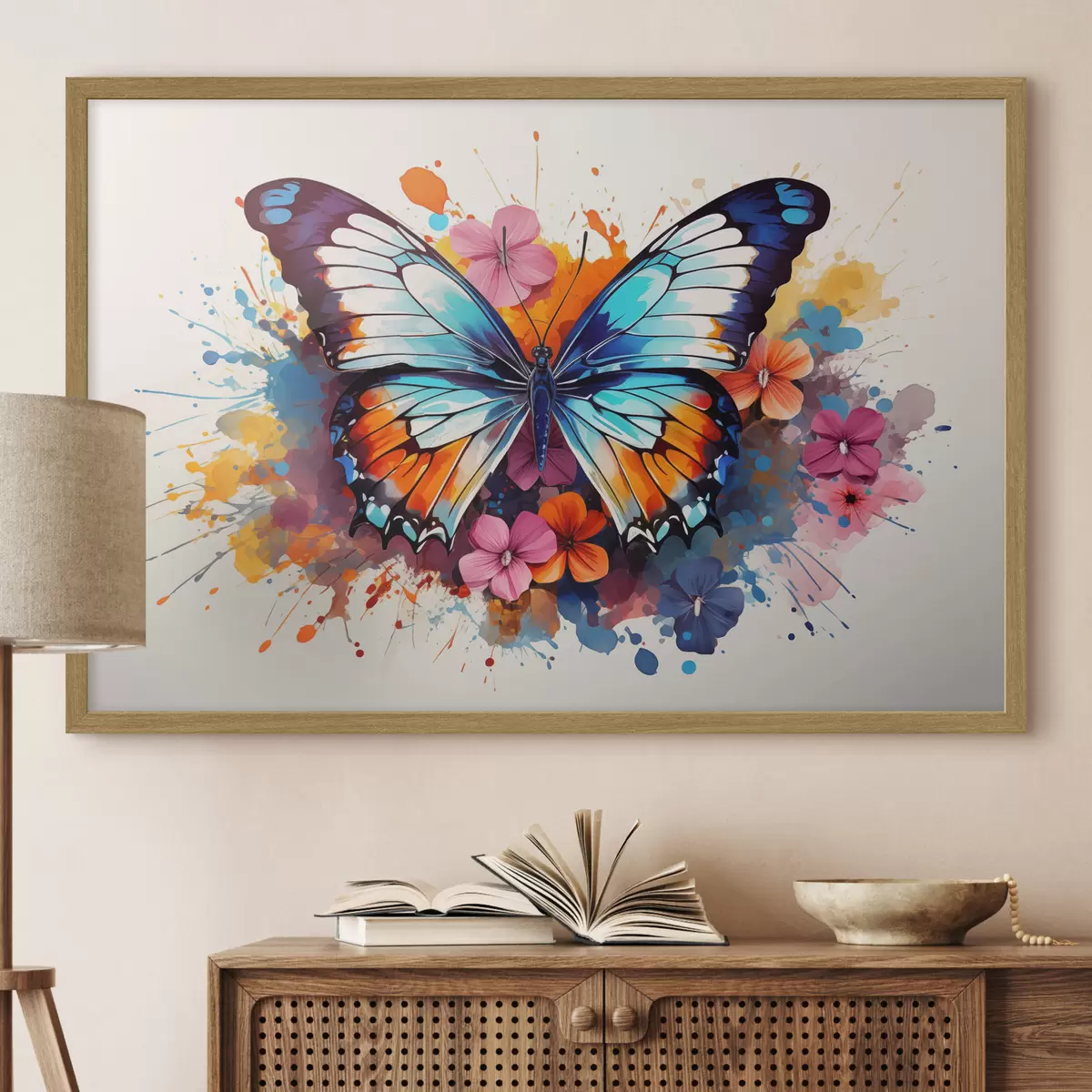 Poster Mariposas y alegría f44943