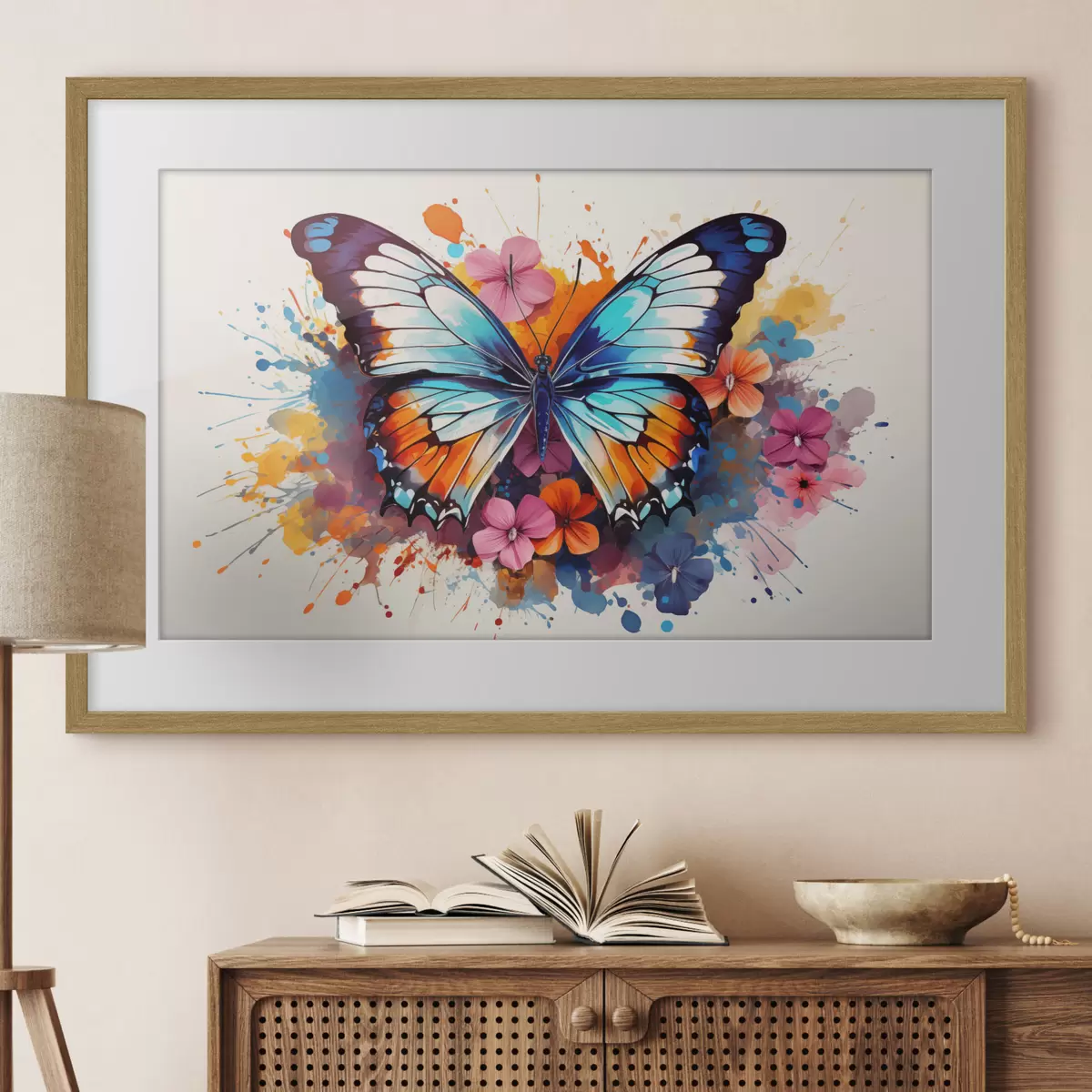 Poster Mariposas y alegría f44943