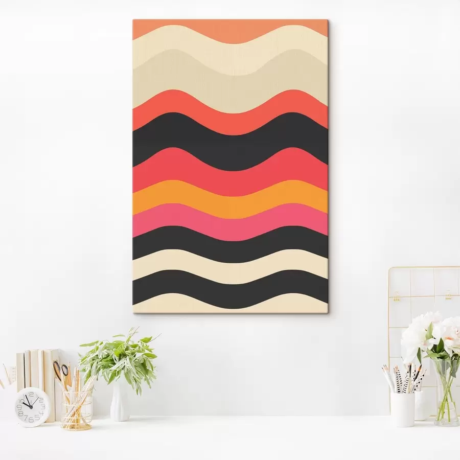 murales de pared Motivo ondulado abstracto s45005