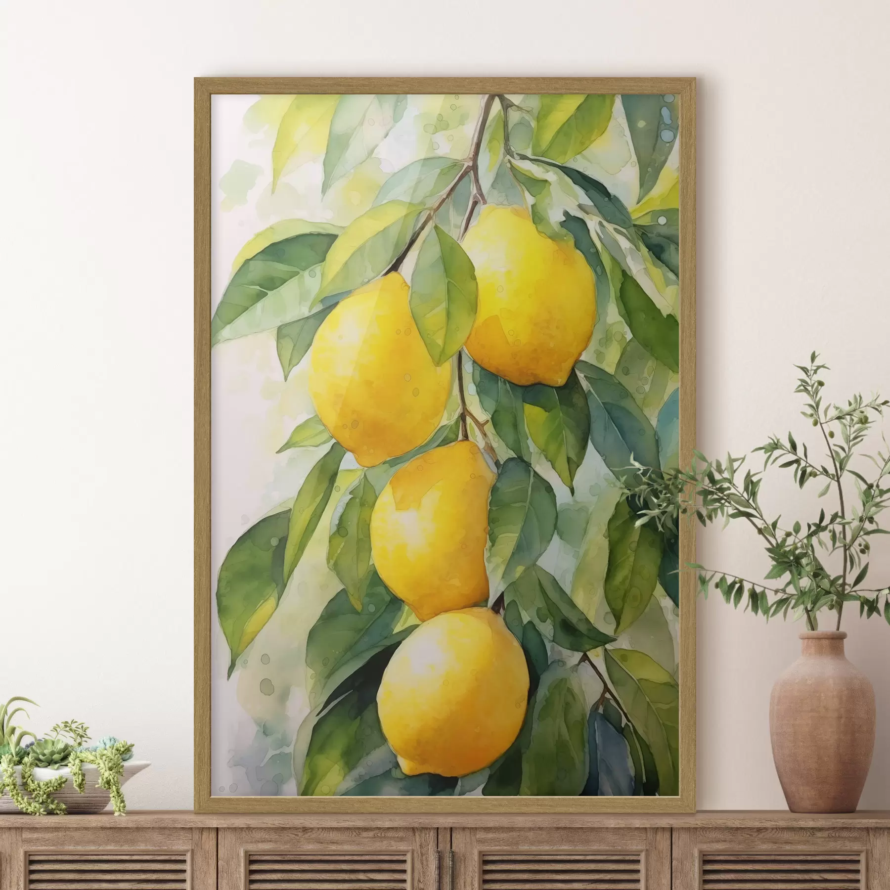 murales de pared Rama de limones f45001