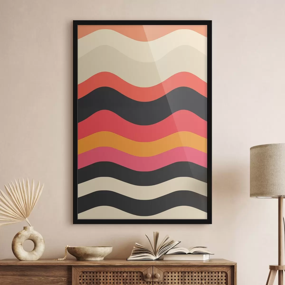 Poster Motivo ondulado abstracto f45005