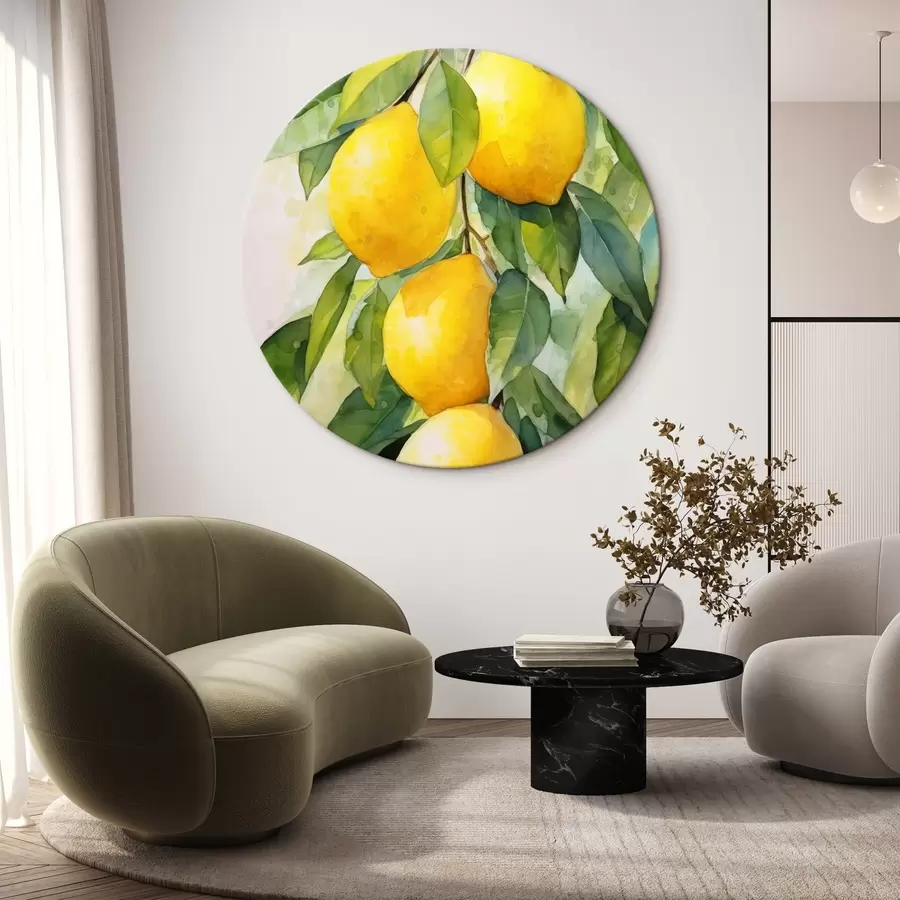 murales de pared Rama de limones r45001