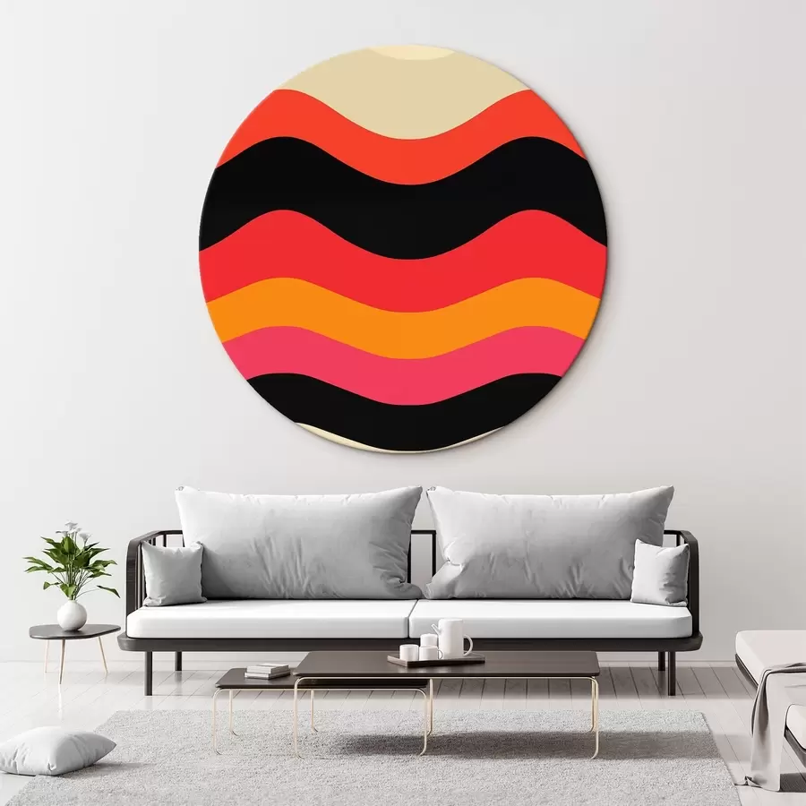 murales de pared Motivo ondulado abstracto r45005