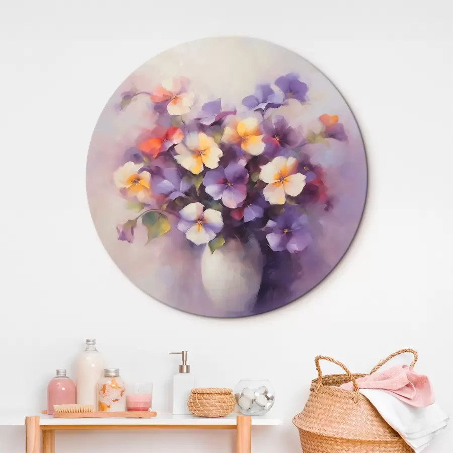 murales de pared Ramo con violetas r45012
