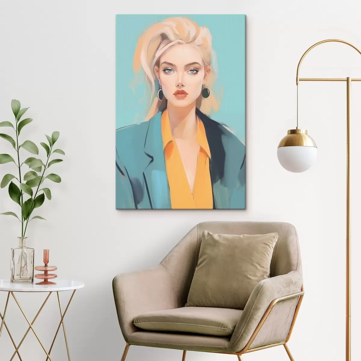 murales de pared Retrato de mujer s45072