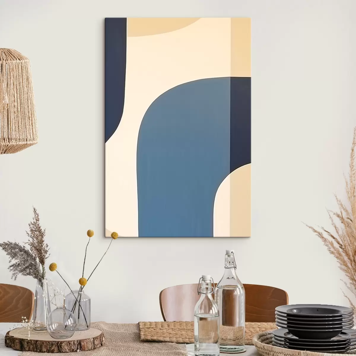 murales de pared Ondas abstractas s45074