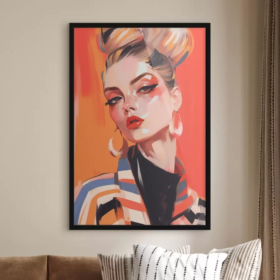 murales de pared Mujer brillante f45080