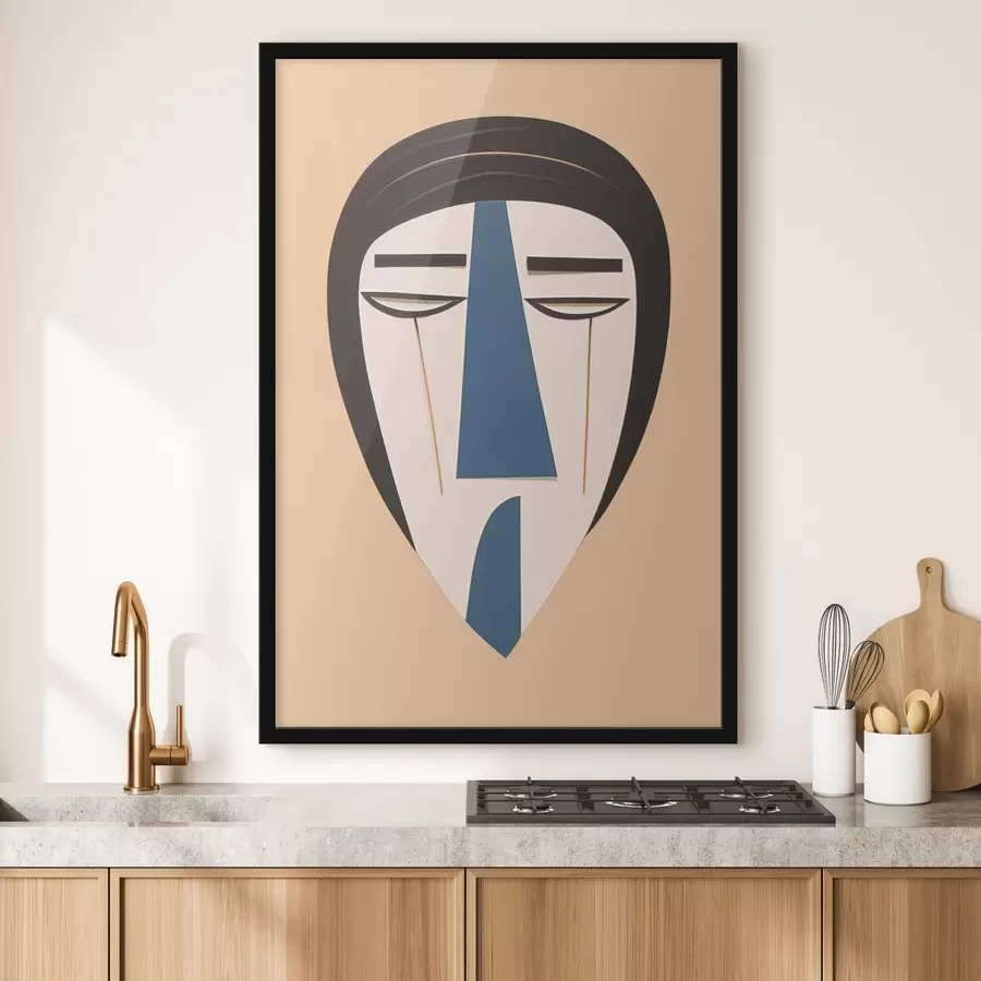 murales de pared Cara abstracta f45084