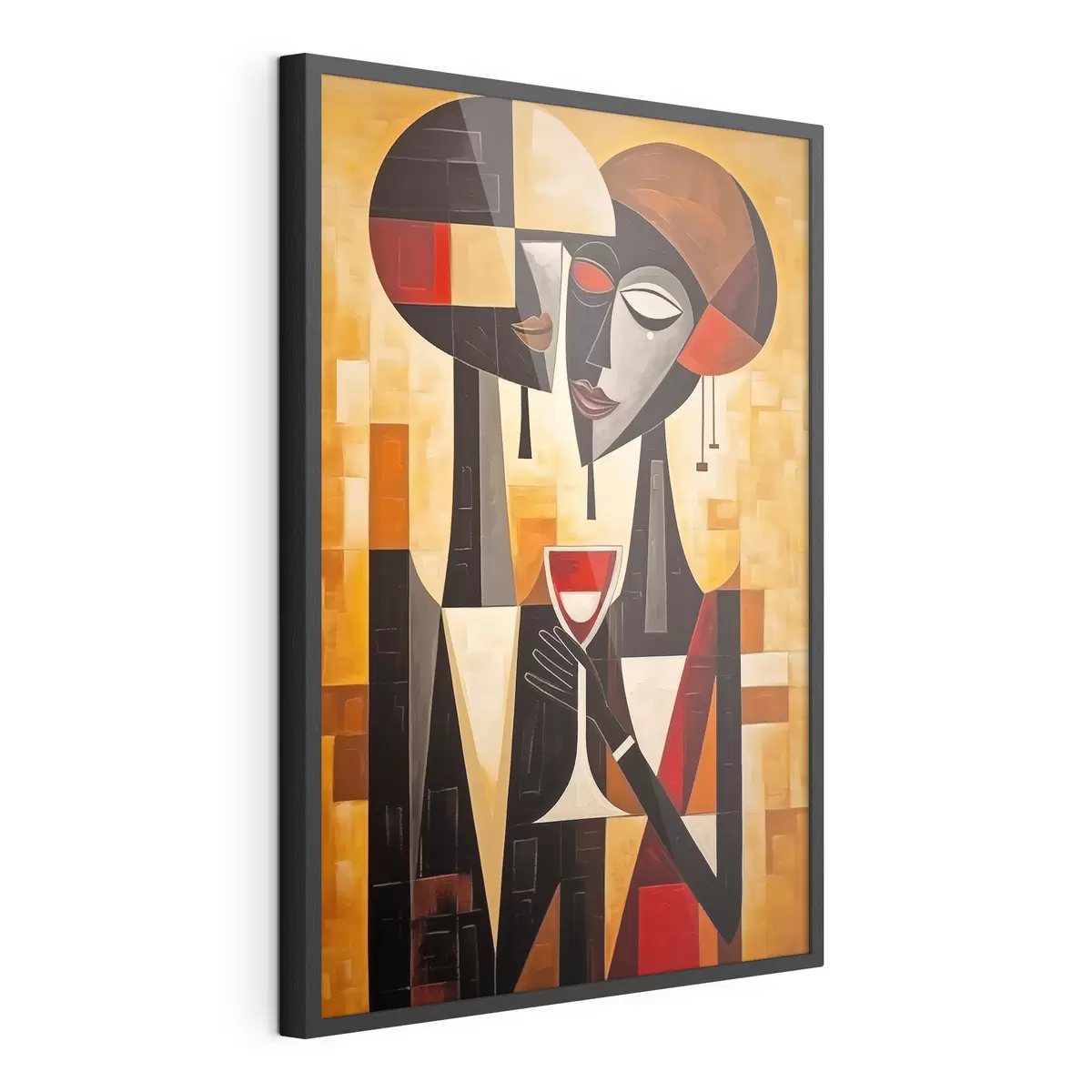 Poster Dos con cristal cubista f45085