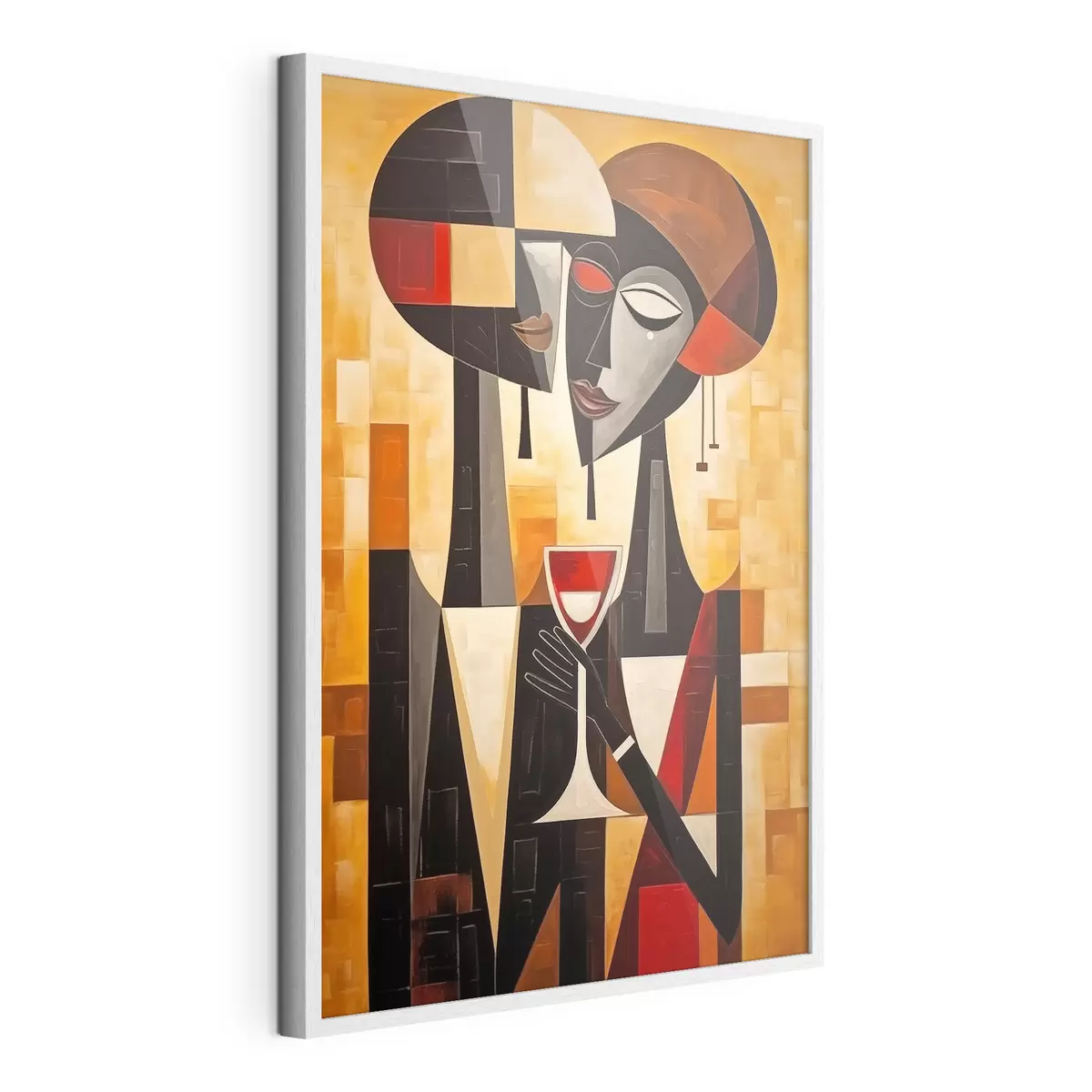 Poster Dos con cristal cubista f45085