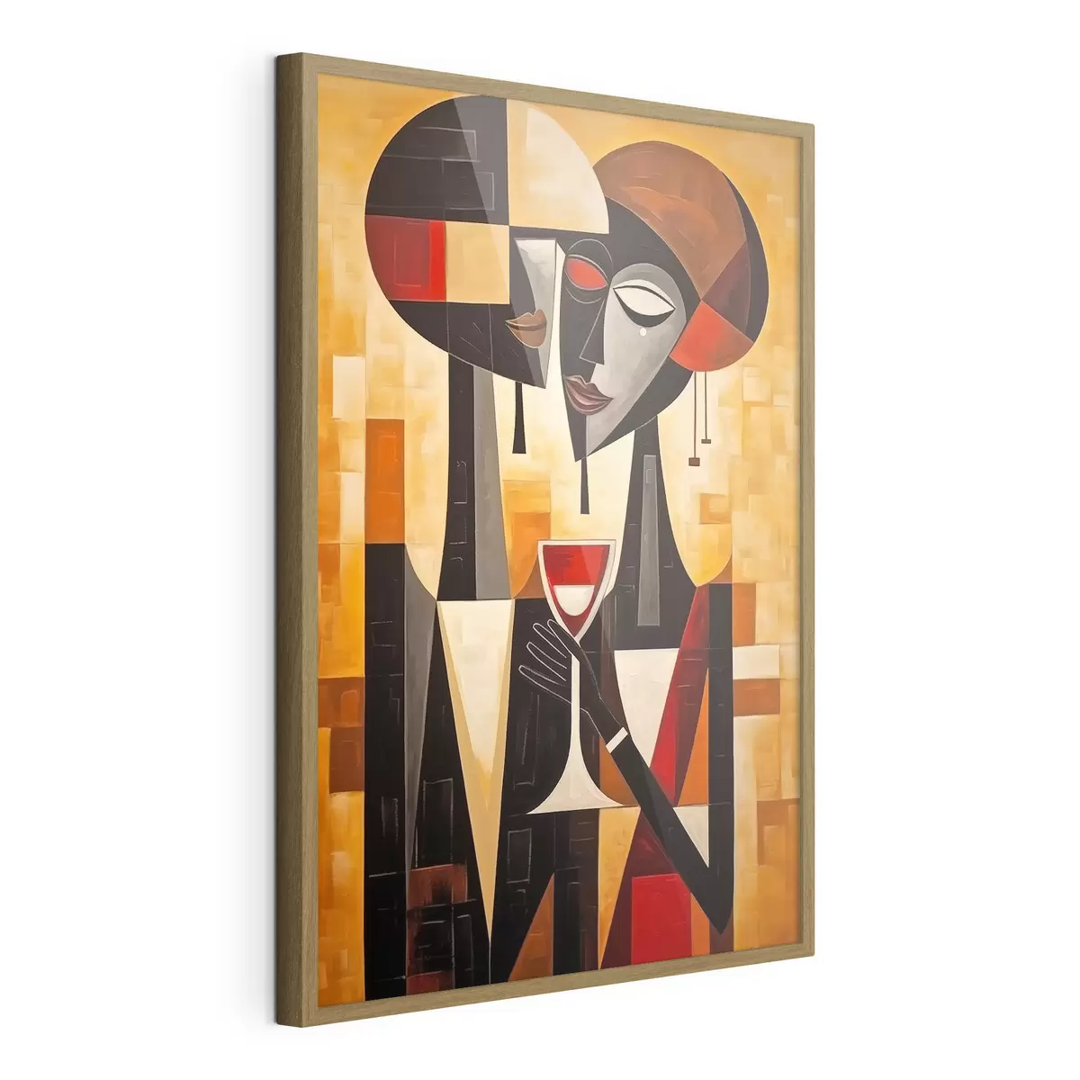 Poster Dos con cristal cubista f45085