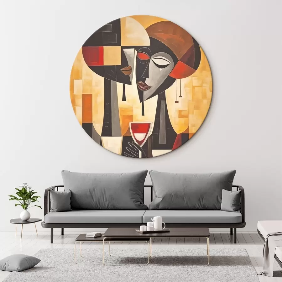 murales de pared Dos con cristal cubista r45085