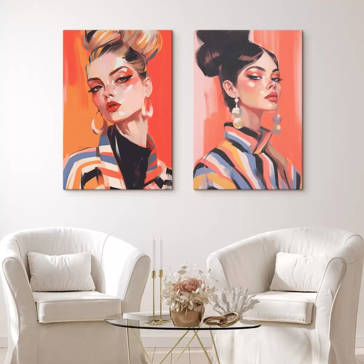 murales de pared Retratos de mujeres m00498