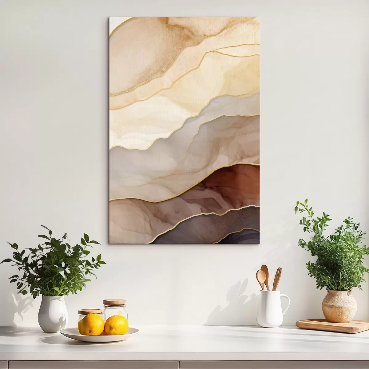 murales de pared ondas, crema, translúcido, pliegues, orgánico, suave, tranquilo, textil, aireado s45089