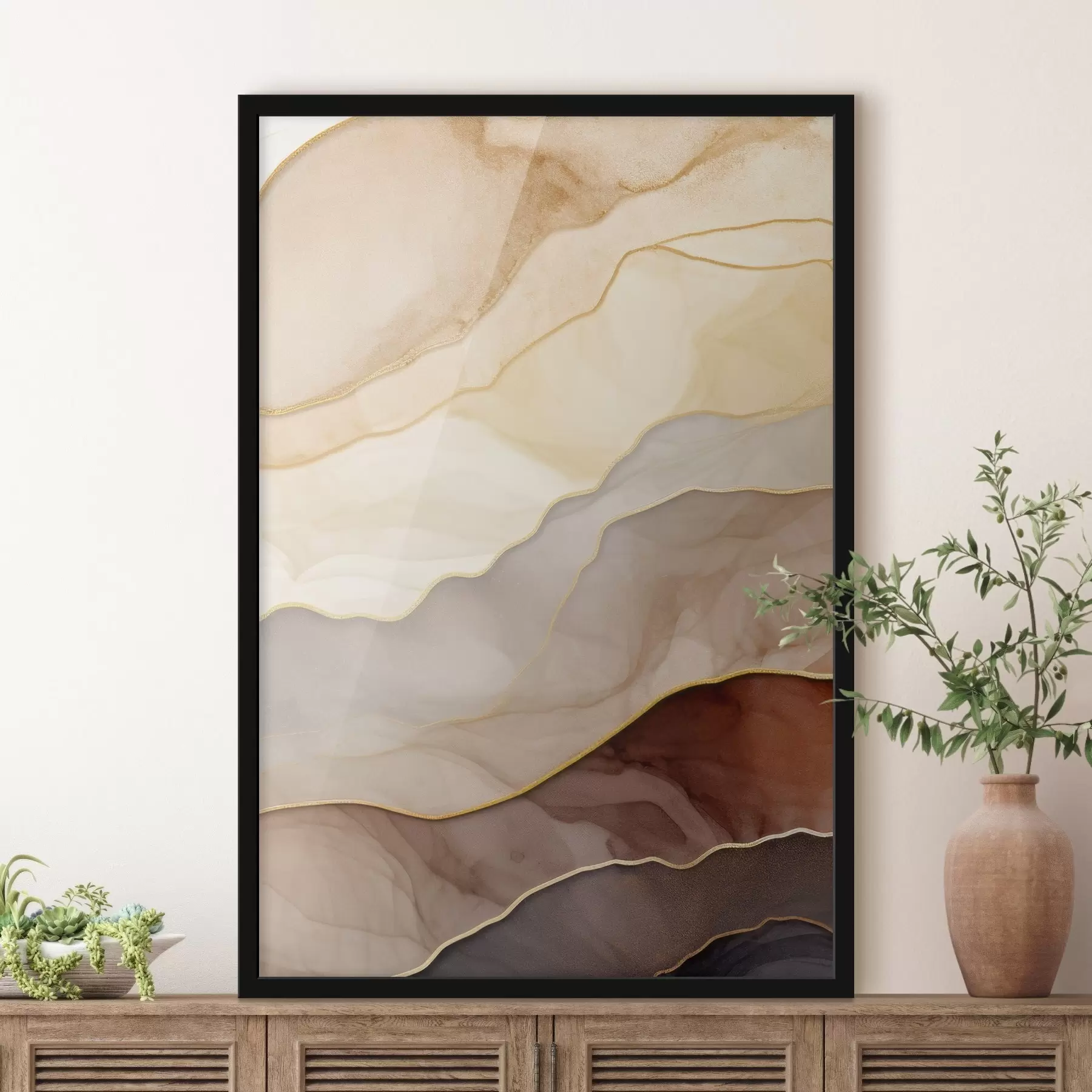 murales de pared ondas, crema, translúcido, pliegues, orgánico, suave, tranquilo, textil, aireado f45089