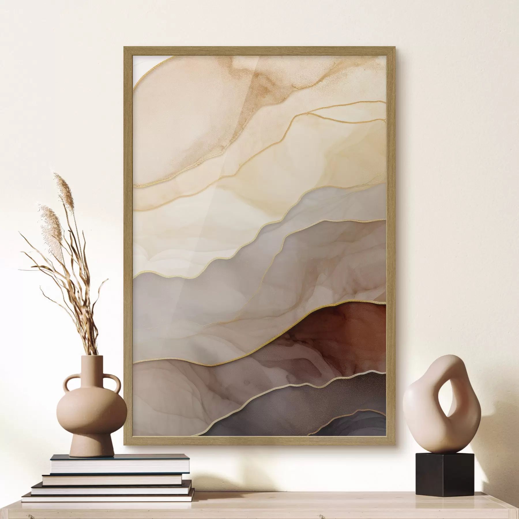 murales de pared ondas, crema, translúcido, pliegues, orgánico, suave, tranquilo, textil, aireado f45089