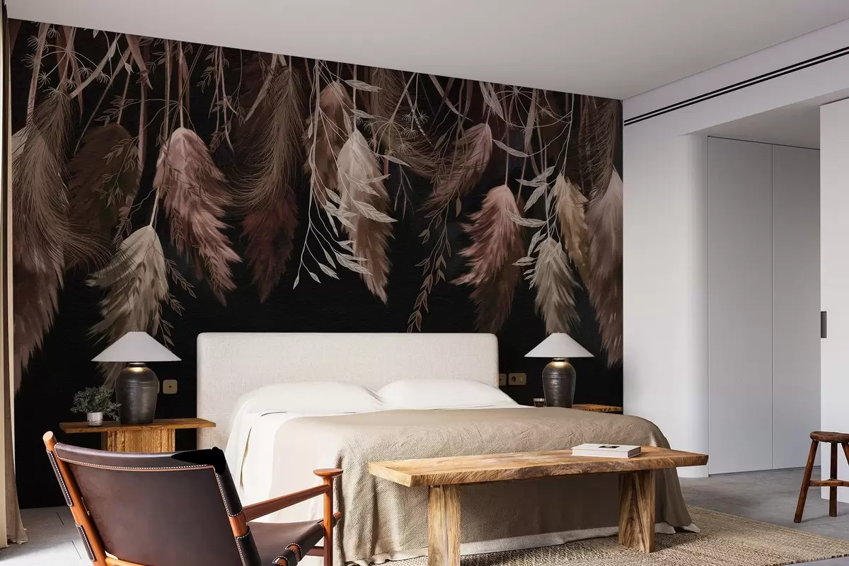 murales de pared Flores secas w04253v1