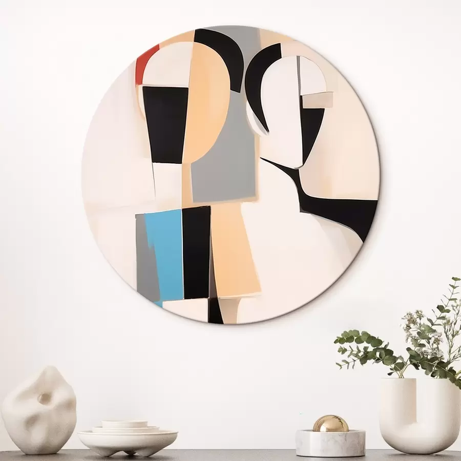 murales de pared Retrato abstracto de una pareja r45123