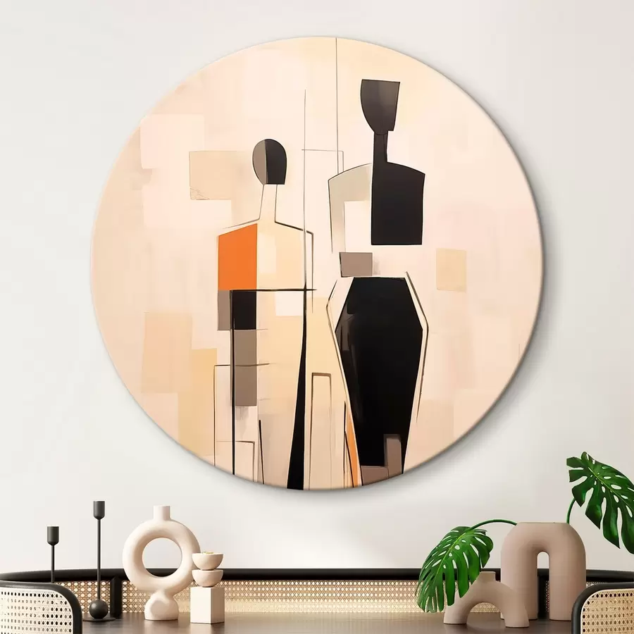 murales de pared siluetas abstractas r45124