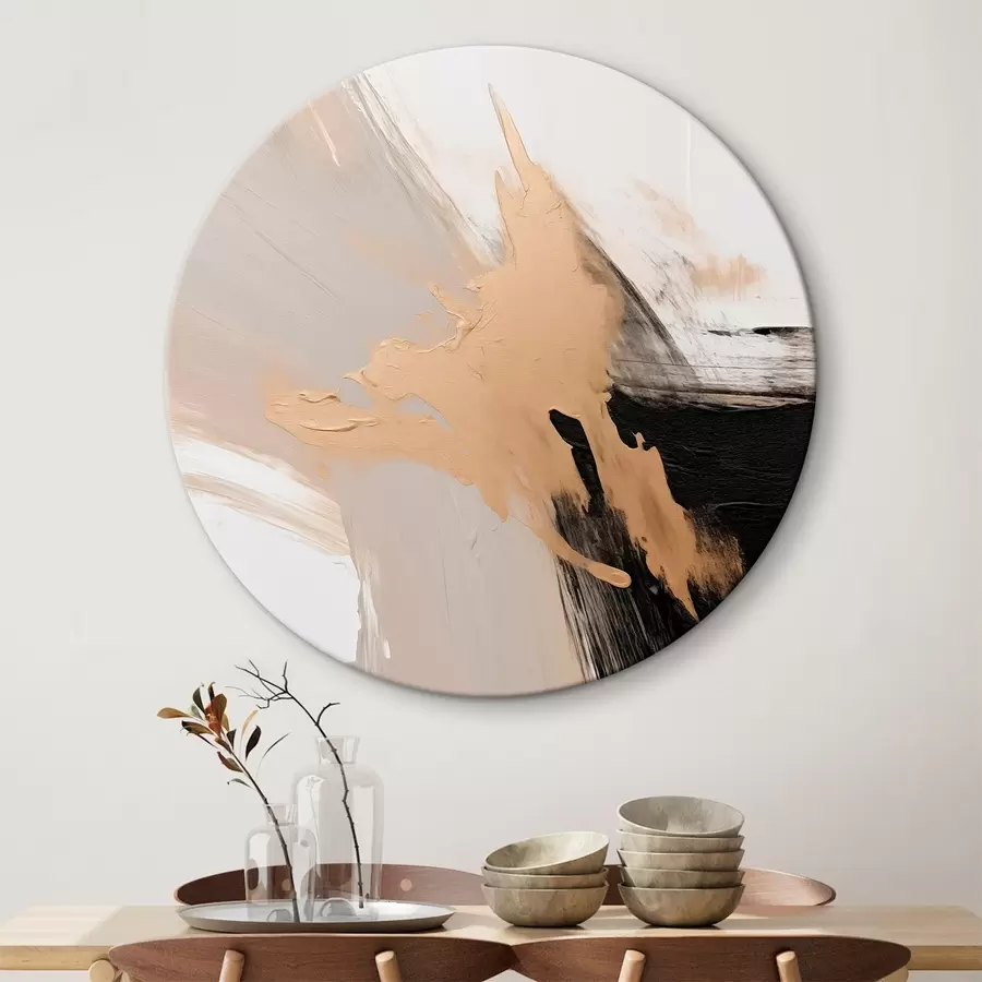 murales de pared Abstracción dinámica imitación de pinceladas r45126