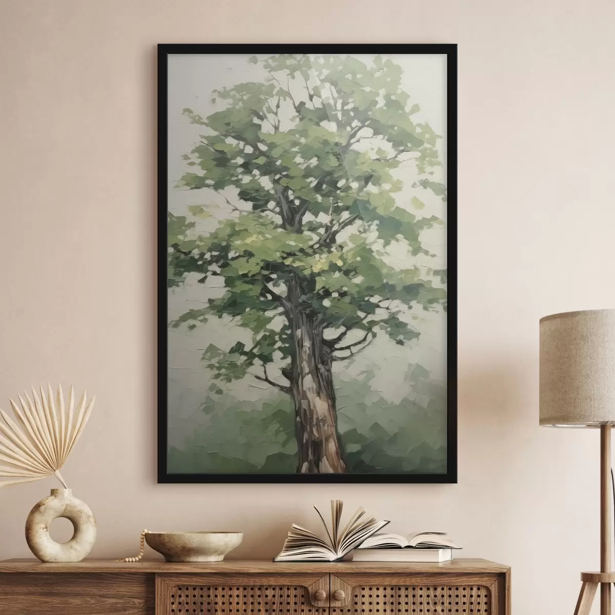 Poster Pintura imitación madera f45116