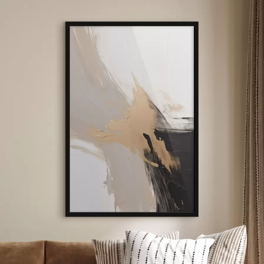 murales de pared Abstracción dinámica imitación de pinceladas f45126