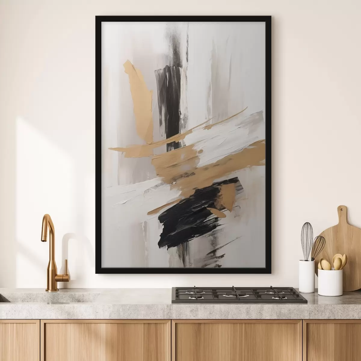 Poster Abstracción moderna imitación de pinceladas f45127