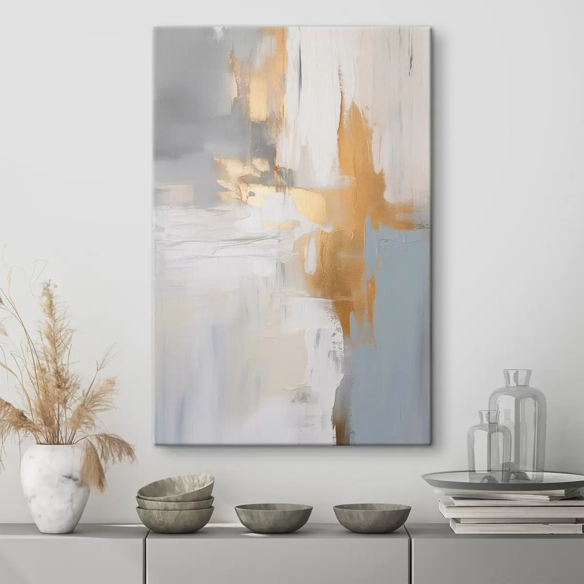 murales de pared Pinceladas abstractas imitación de pintura s45112