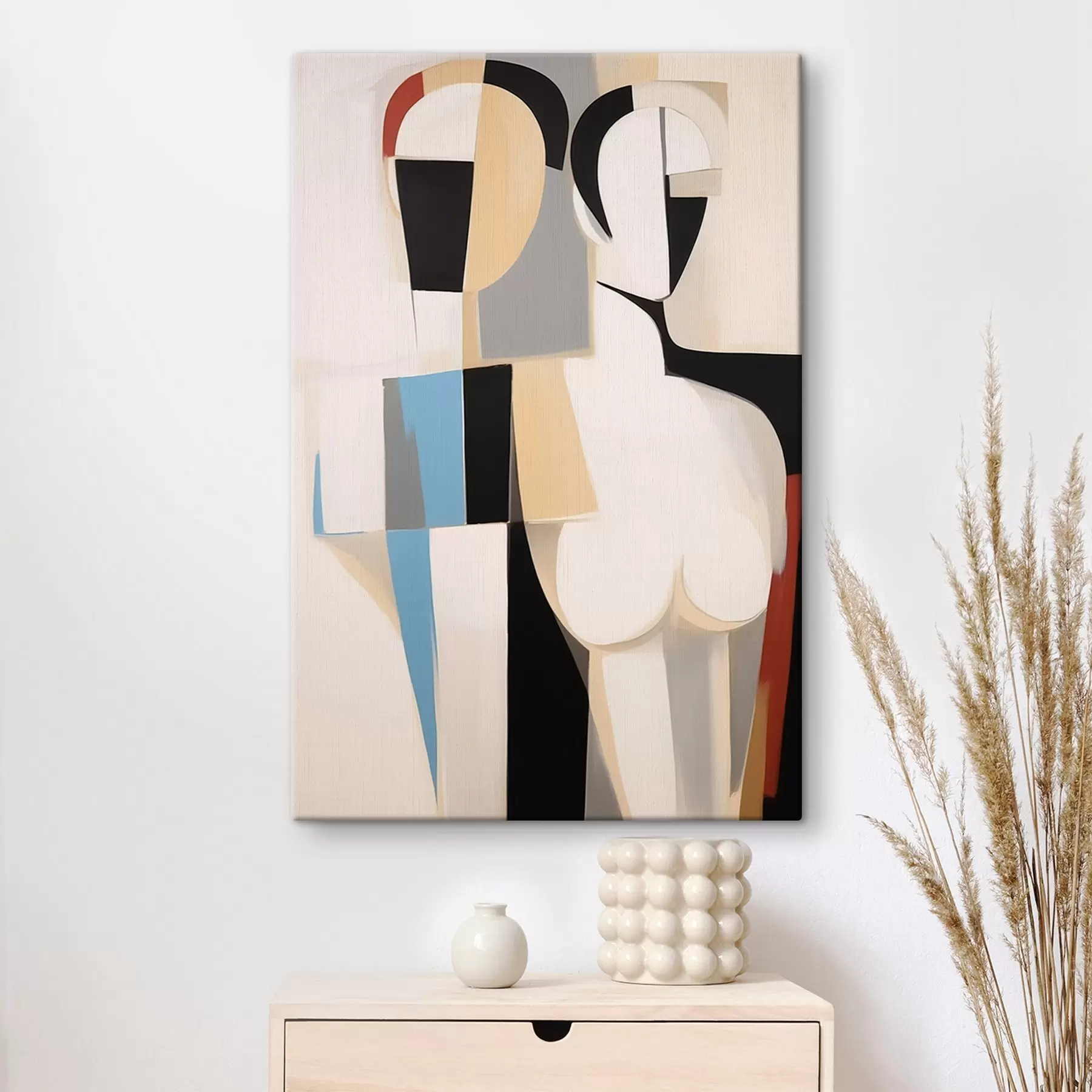 murales de pared Retrato abstracto de una pareja s45123