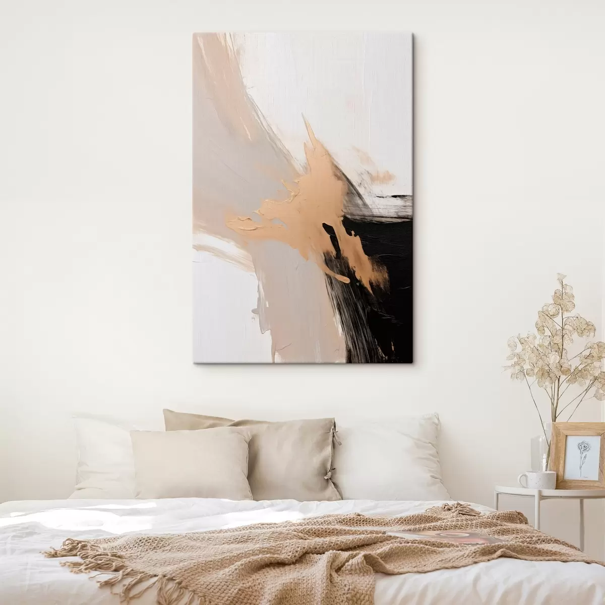 murales de pared Abstracción dinámica imitación de pinceladas s45126