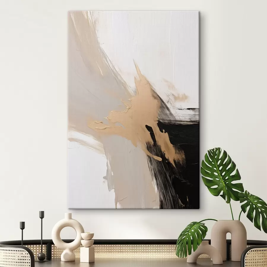 murales de pared Abstracción dinámica imitación de pinceladas s45126