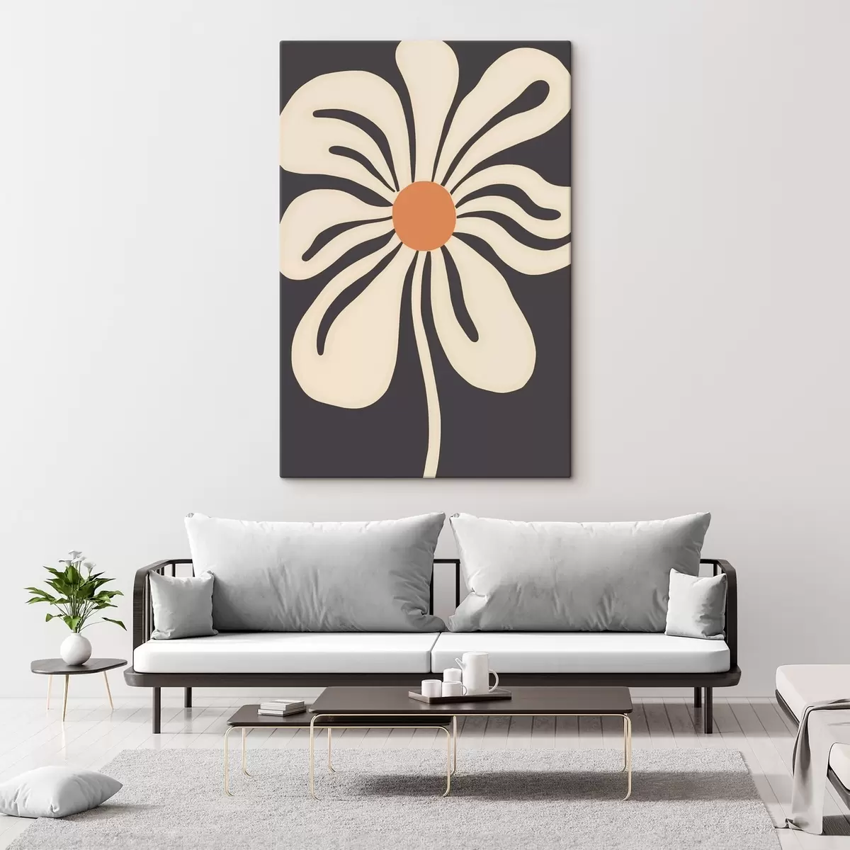 murales de pared Flor estilizada s45150