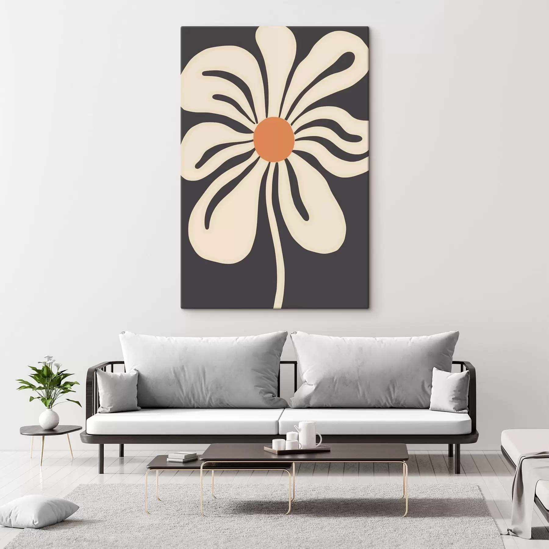 murales de pared Flor estilizada s45150