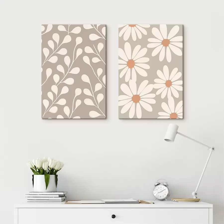 murales de pared Ramas y margaritas m00510