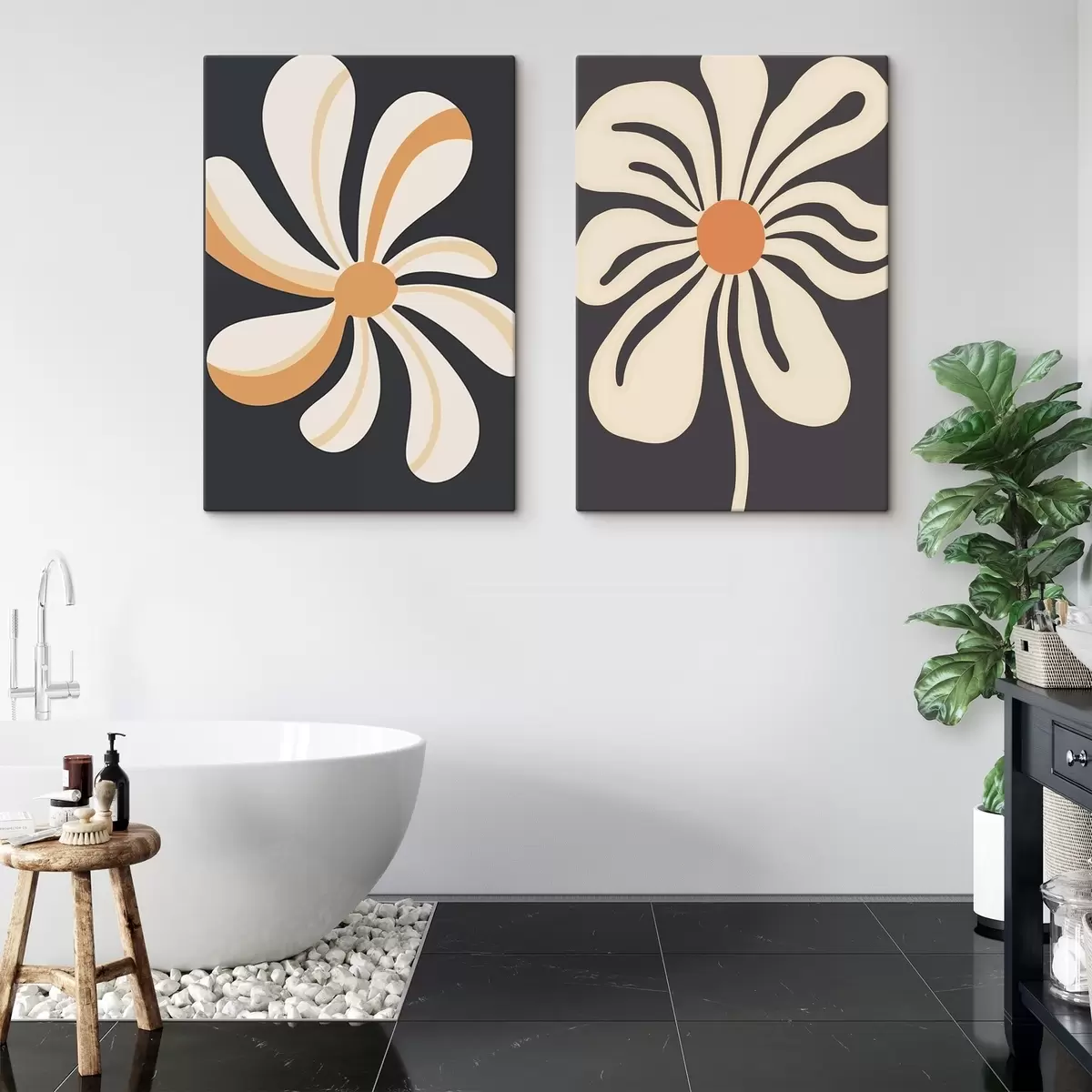 murales de pared Flores gráficas m00512