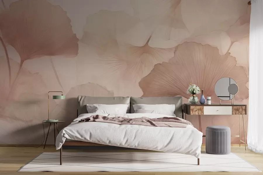 murales de pared Hojas de ginkgo w04280