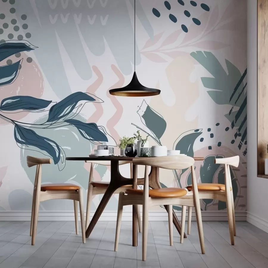 murales de pared Hojas abstractas w04281v1