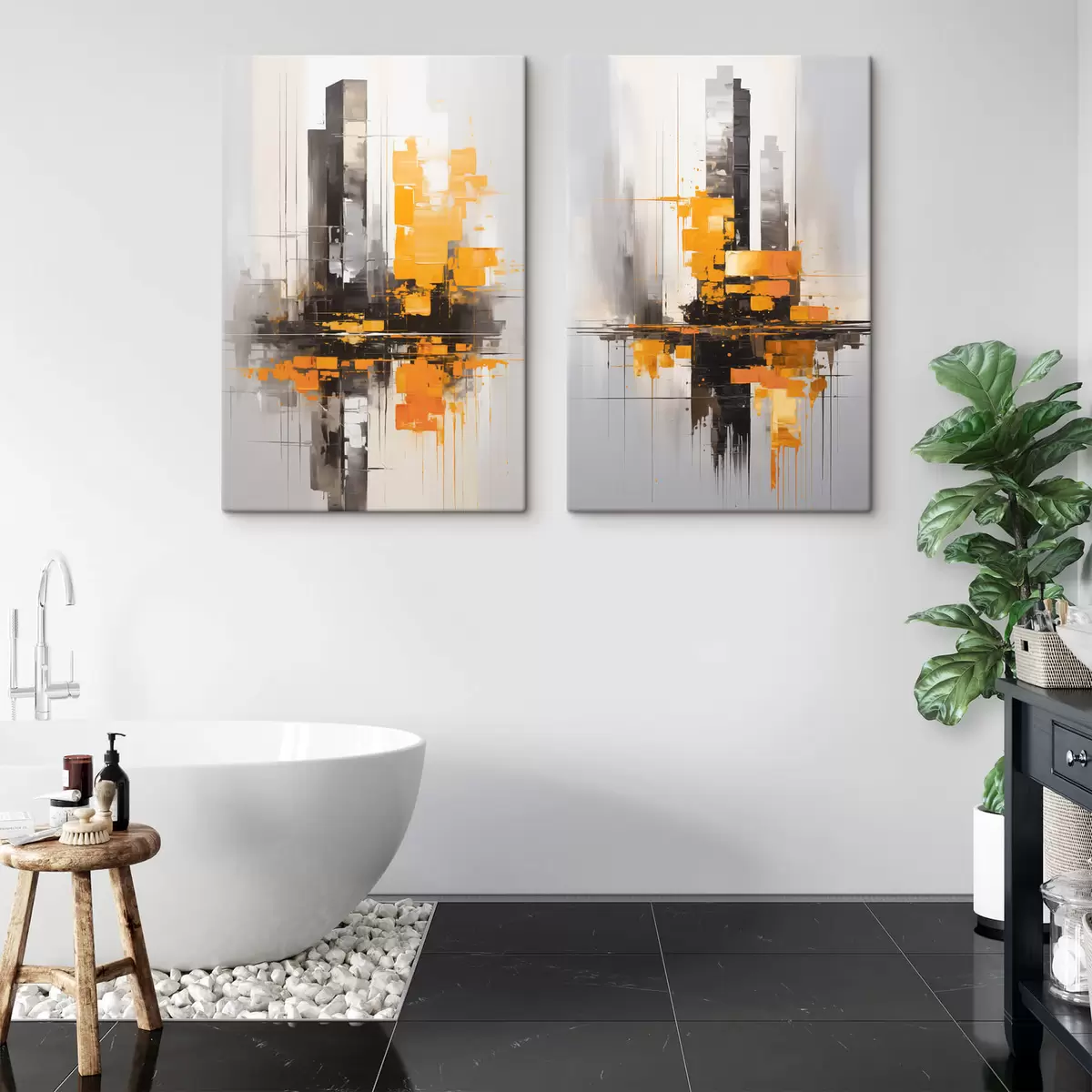 murales de pared Rascacielos abstractos m00515