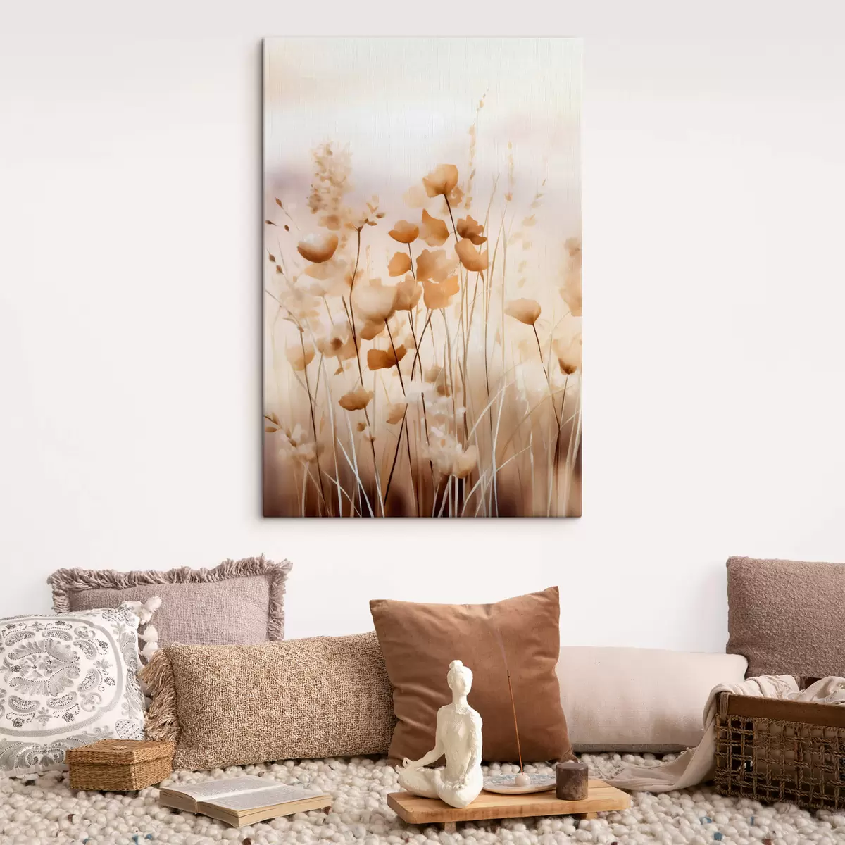 murales de pared Flores silvestres abstractas s44413