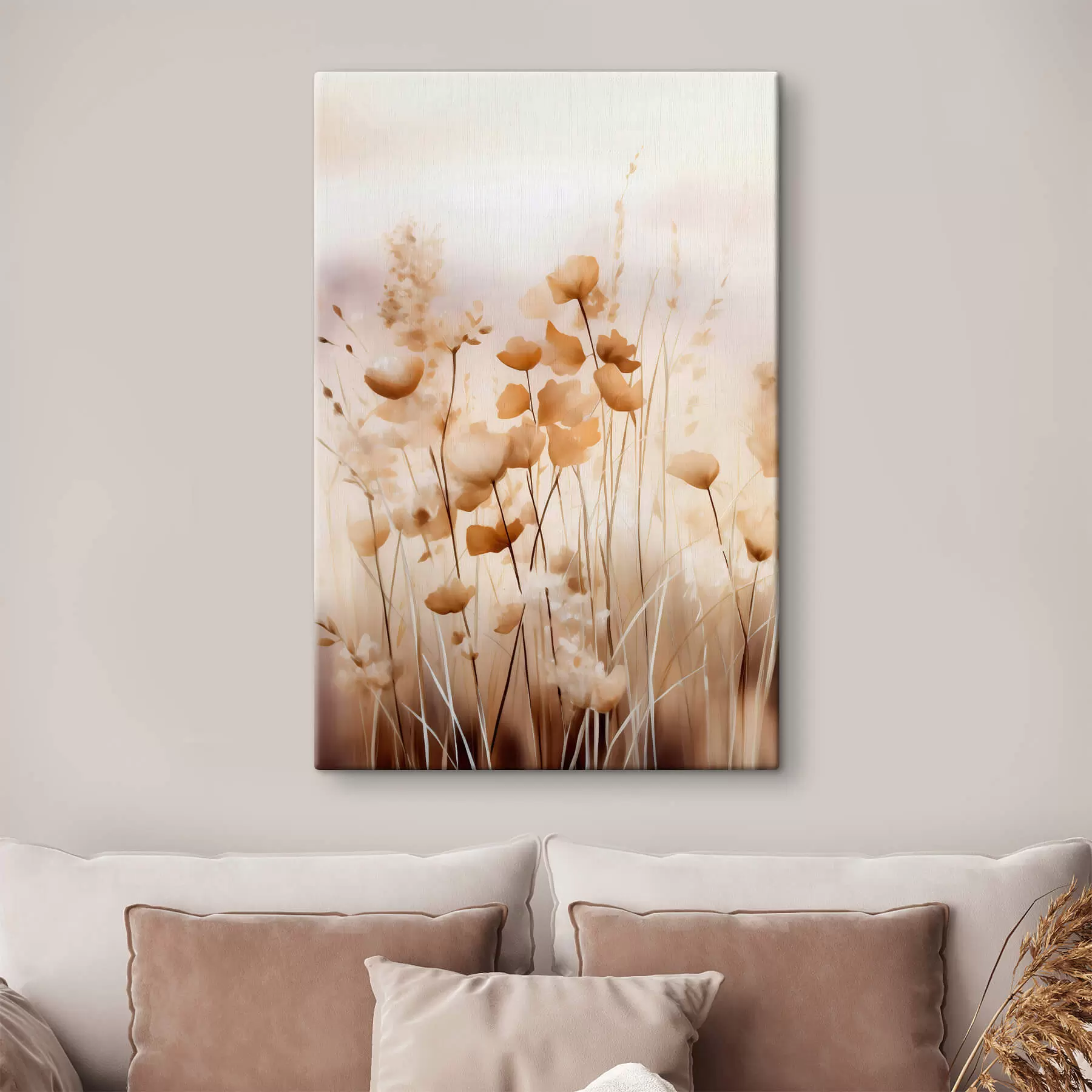 murales de pared Flores silvestres abstractas s44413