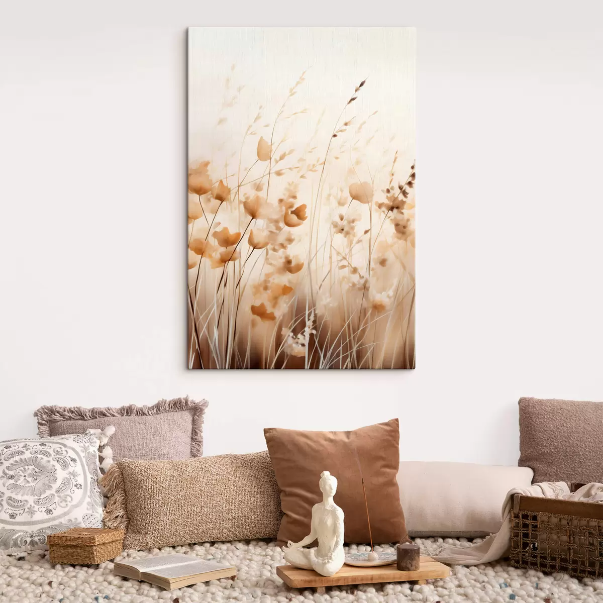 murales de pared Flores silvestres abstractas s45063