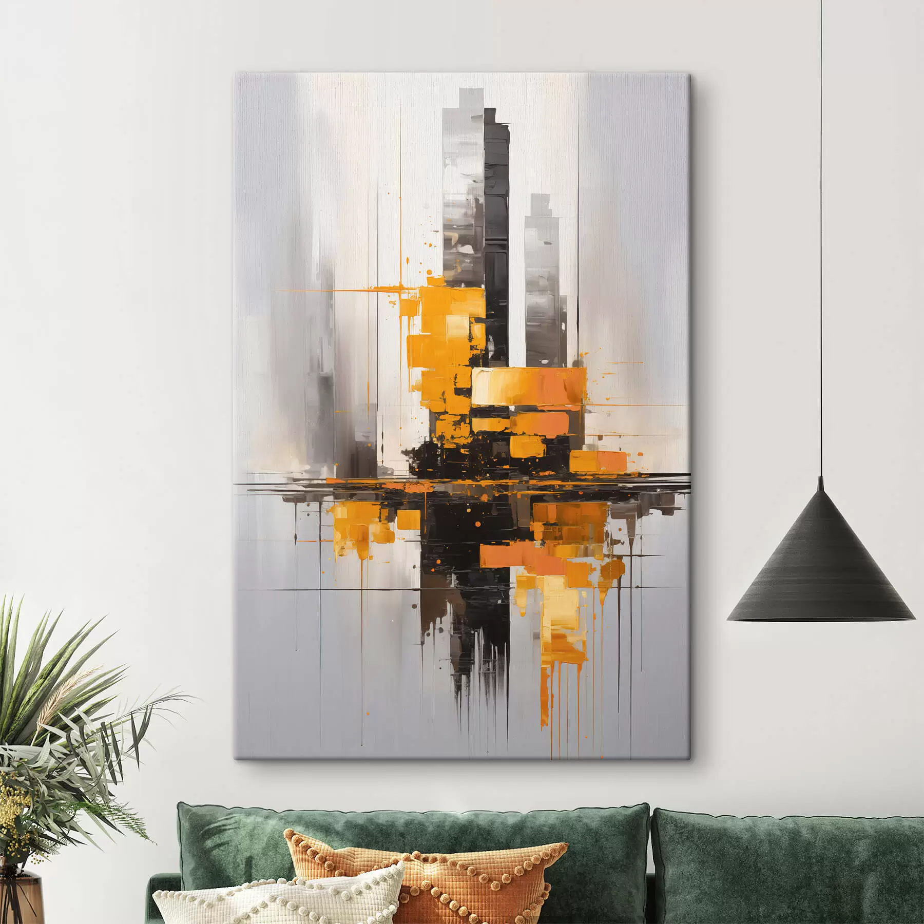 murales de pared Abstracción con rascacielos s45163