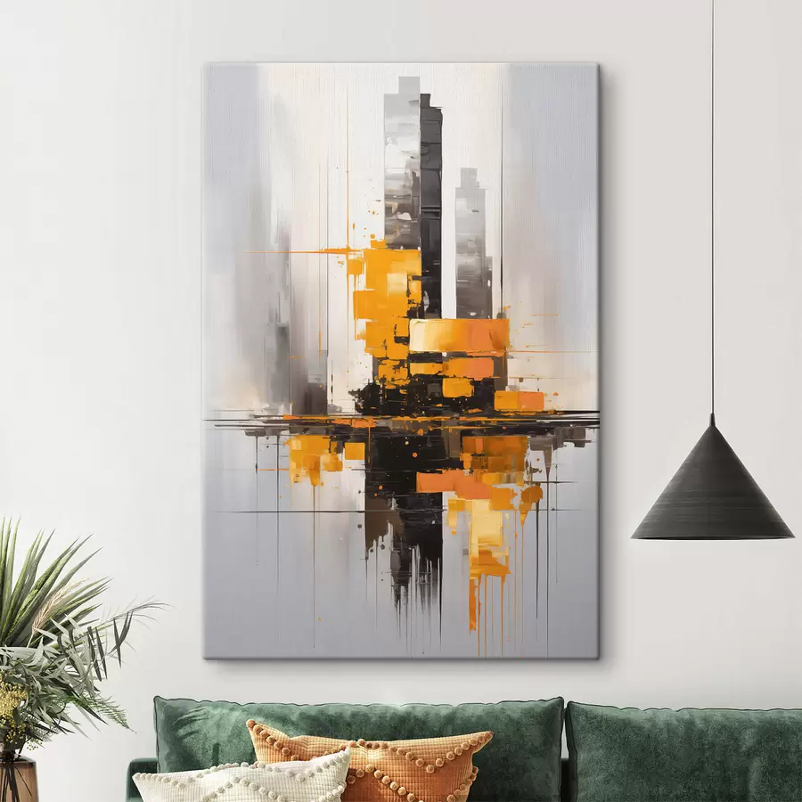 murales de pared Abstracción con rascacielos s45163
