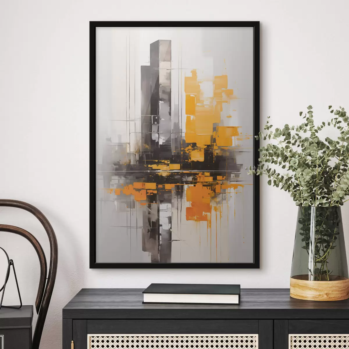 Poster Abstracción con rascacielos f45162