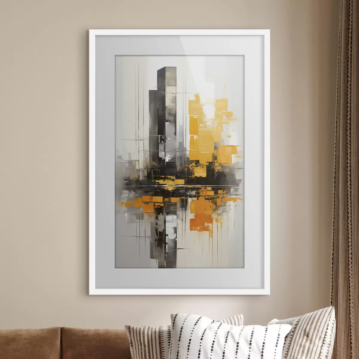 Poster Abstracción con rascacielos f45162
