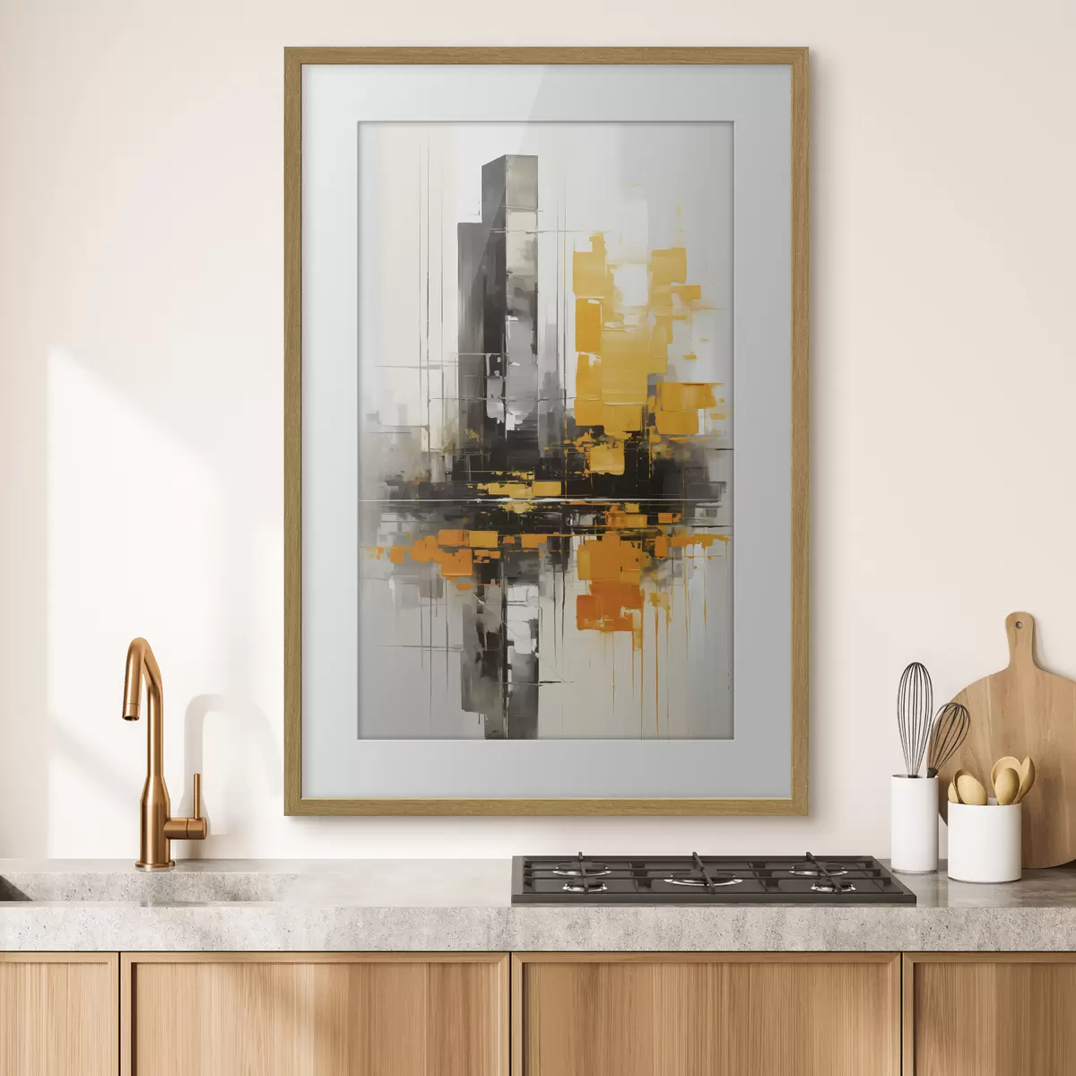 Poster Abstracción con rascacielos f45162